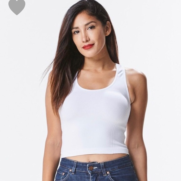 ‼️ Basic Stretch Crop Top Racer Back Tank - Picture 5 of 8